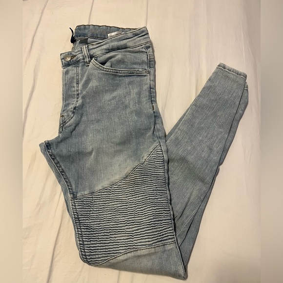 Men’s Denim Biker Jeans - Picture 2 of 10